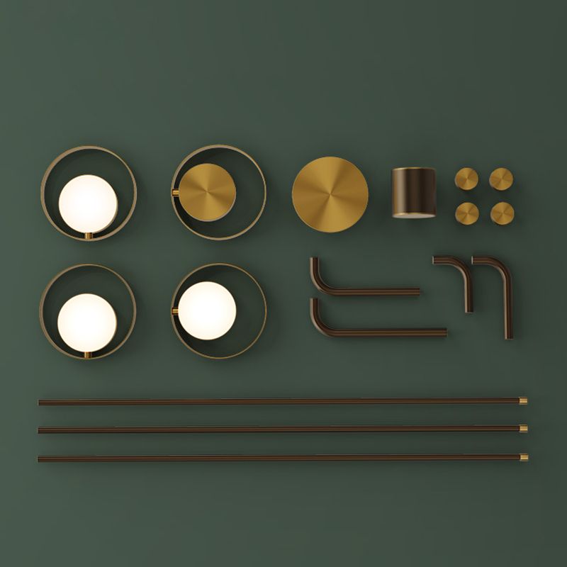 Metal Postmodern Chandelier LED Hanging Light for Living Room Dinning Room