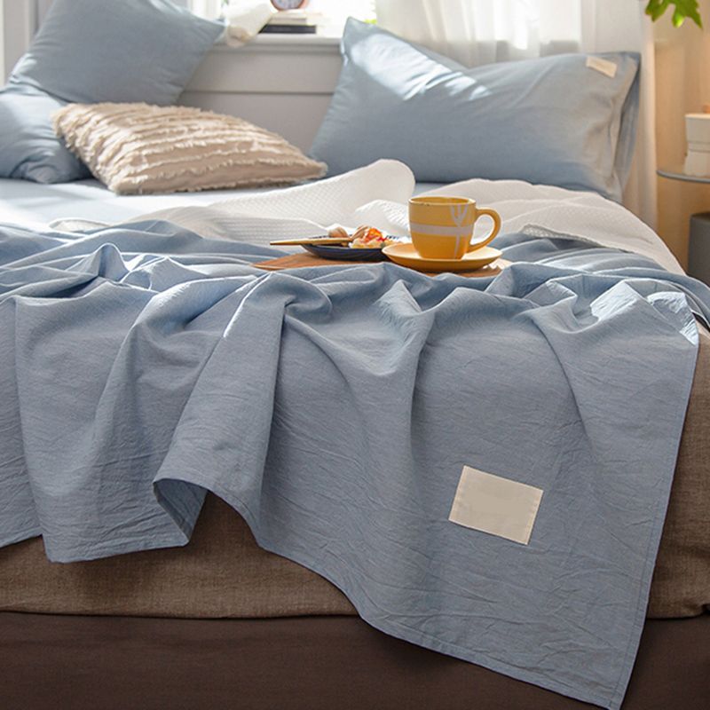 Color Block Sheet Set Cotton Breathable Non-Pilling Soft Bed Sheet