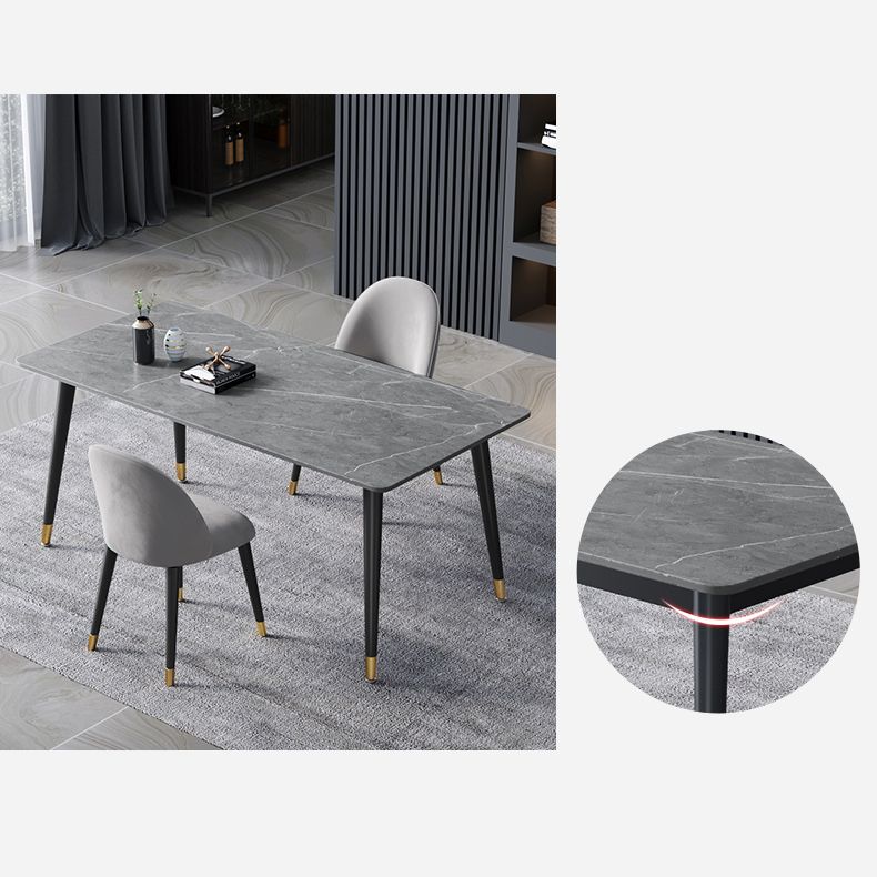 Eigentijdse vaste dineren † Room¬ † Tableity † Set met metalen 4 poten Basis eettafel meubels