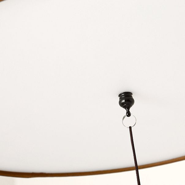 Geometric Living Room Flush Mount Ceiling Light Fixture Fabric Modern Flush Mount Lamp in White