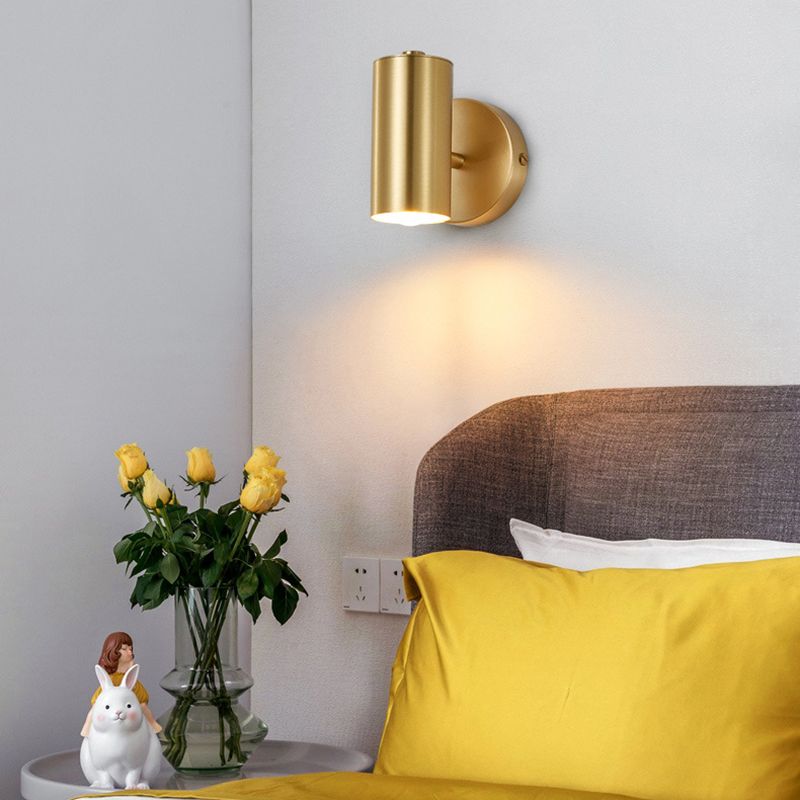 Lampada da parete di rame elettroplate in moderna luce da parete interno in ottone in ottone in ottone
