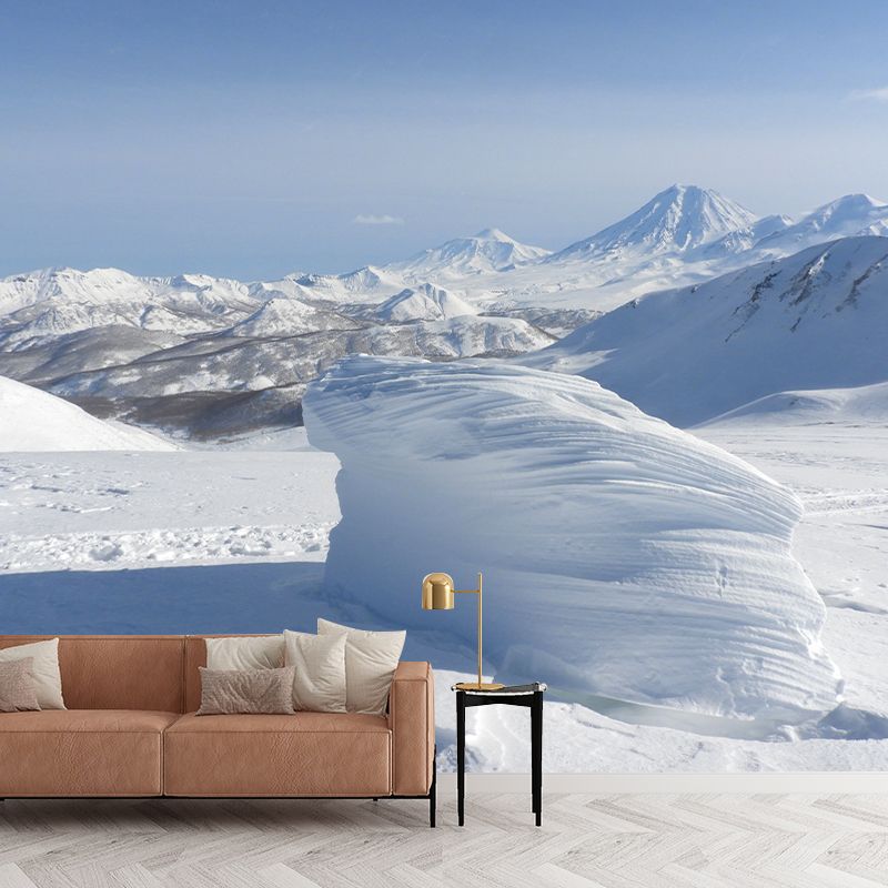 Mountain View Removable Mural Wallpaper for Dining Room, Moisture Resistant