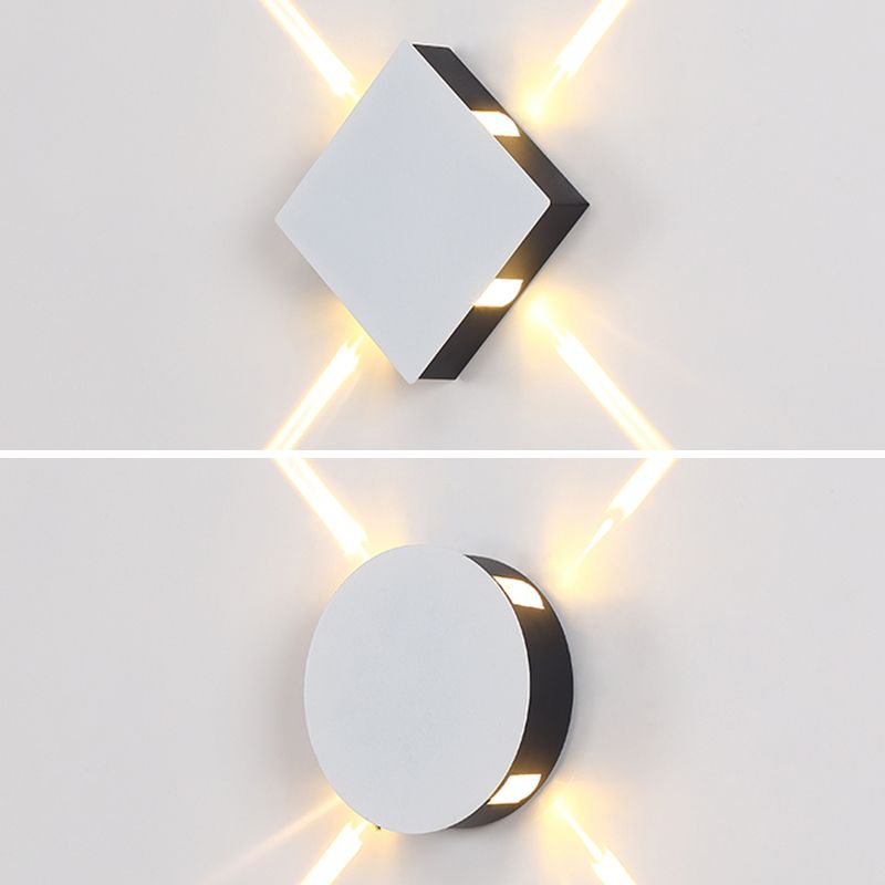 Lámpara de pared contemporánea apliques de pared de aluminio para pasillo de corredor