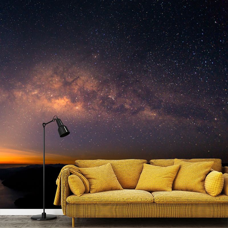 Graphic Milky Way Galaxy Mural Whole Wall Decor for Living Room, Made to Measure