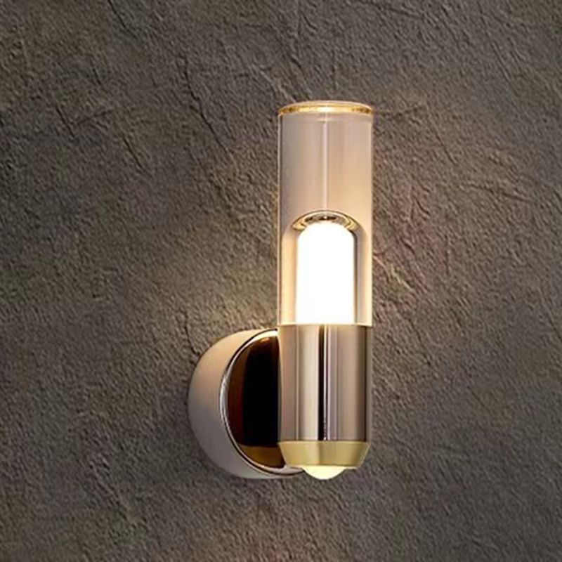 Modernism Wall Sconce Cylinder Sconce Lighting with Metal for Bedroom