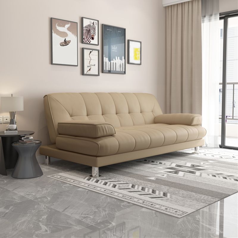 Divano convertibile convertibile con la spalla trapuntata contemporanea per l'appartamento