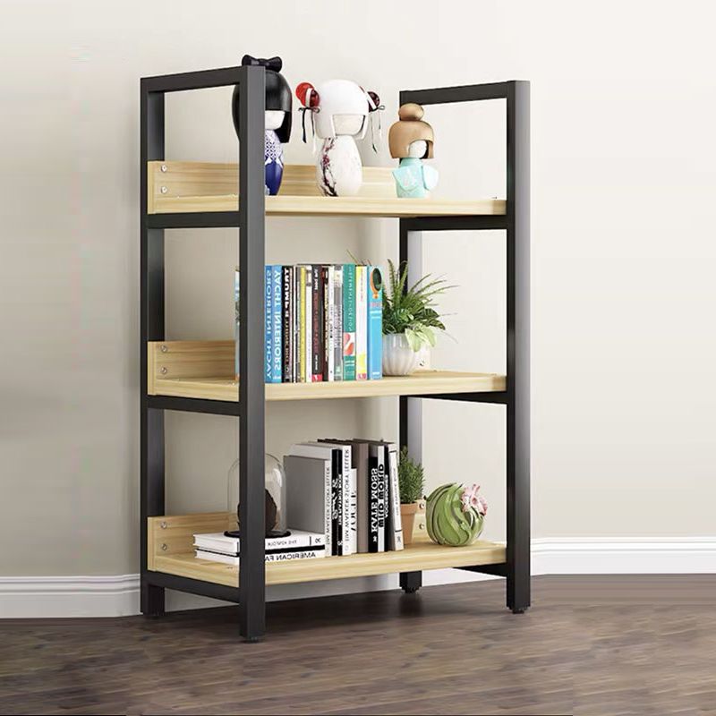 Industrial Steel Etagere Bookshelf 11.8"W Open Back Book Shelf