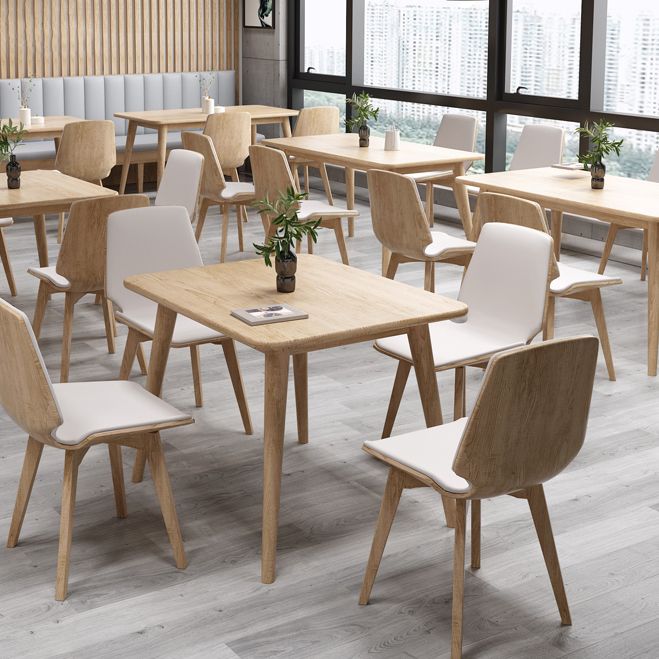 Solid Wood 4-foot Dinette Table Industrial Style Dining Table for Home