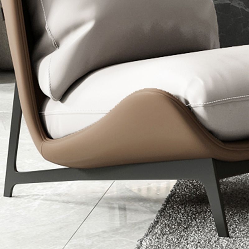 Contemporary Style 26.77" Wide Pillow Back Armless Lounge Chair