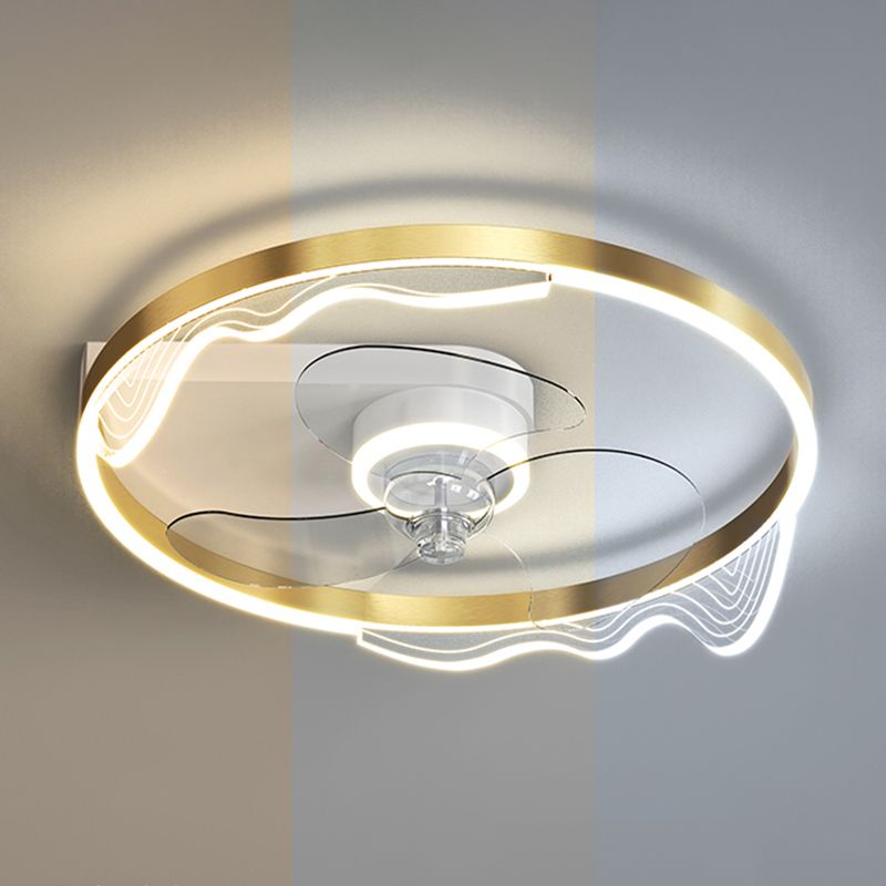 Acrilico a forma di anello semifulò Light Light Minimalish LED Minimalist Light Funture per camera da letto