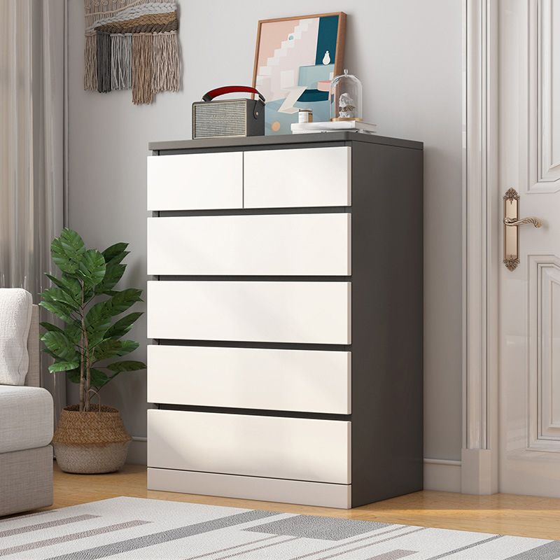 Modern Rectangle Accent Chest with 3/4/5/6 Drawers Chest 23.62" Long