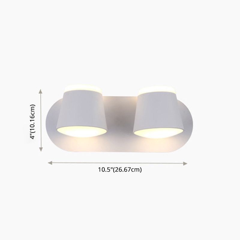 Modern Minimalist Style Half Cylinder Wall Light Sconces Acrylic Wall Lighting for Living Room