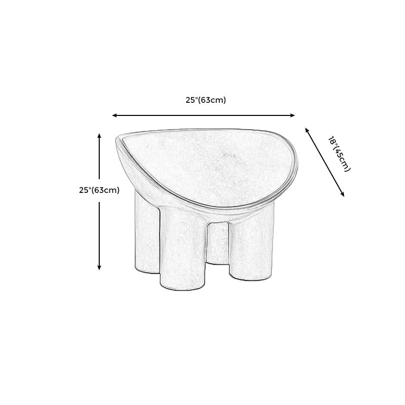 Plastic Chair 32.6" L x17.7"W x 24.8"H  Arms Included Chair for Living Room