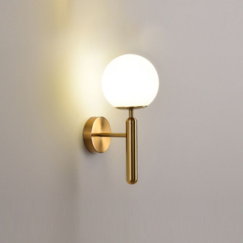 Nordische Wand montieren leichte moderne einfache Glasschatten Wandleuchte für Wohnzimmer