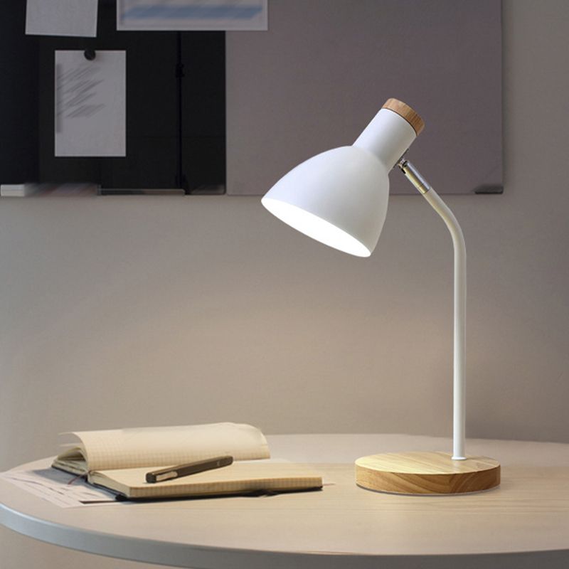 Dome Shape Table Lamp Macaron Simplicity Style Metal Bedroom Table Light for Bedroom