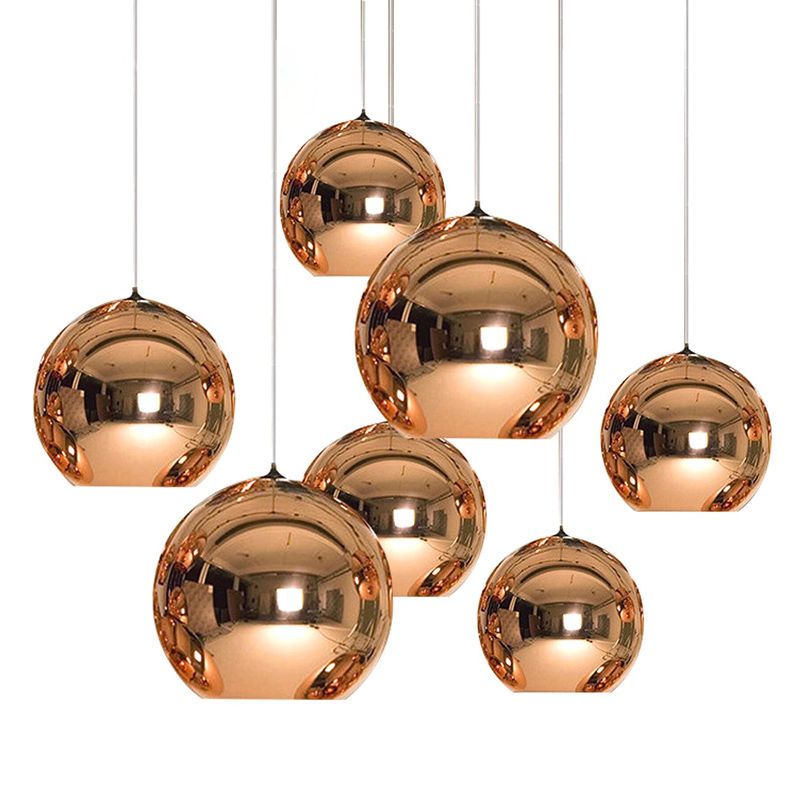 Kreise Sphäre Anhänger Beleuchtungsbestand Modernes Glasrestaurant -Federung Licht