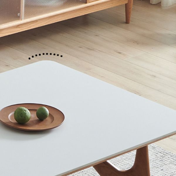 Rectangle Dining Table Solid Wood Frame Dining Table with 4 Legs