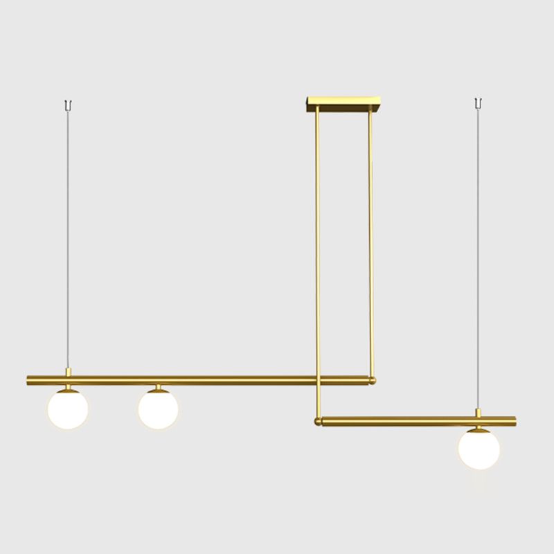 Moderne Stil sphärischer Anhänger Lichter weiße Glashängeanhänger Lichter