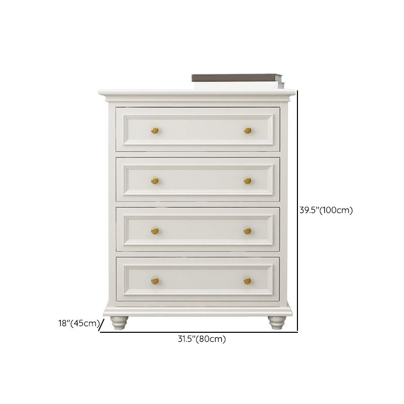 Ornate Traditional Double Dresser Birch Storage Chest with Drawers for Bedroom