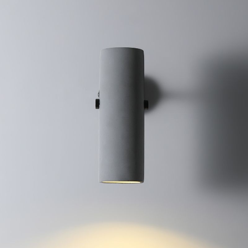1-Light Wall Lamp Modern Concrete Shade Wall Mounted Lighting for Bedroom