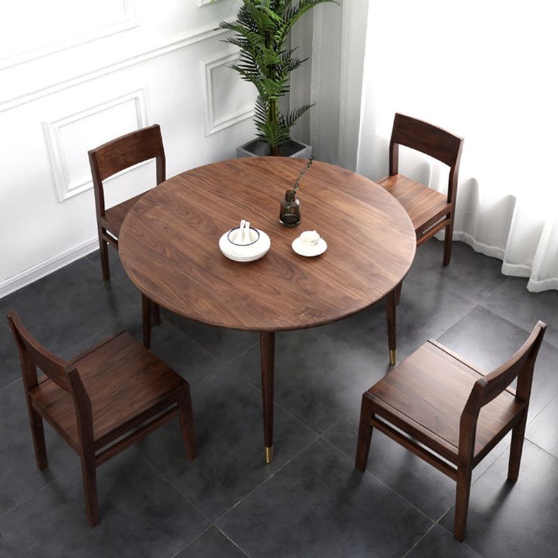 Dinner Kitchen Table Dining Room Round Pine Solid Wood Dining Table