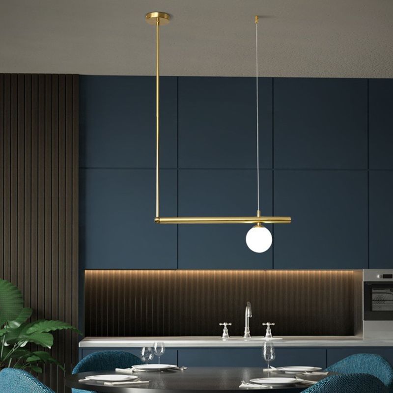 Modern Island Light Glass Hanging Lighting Fixture for Dining Room
