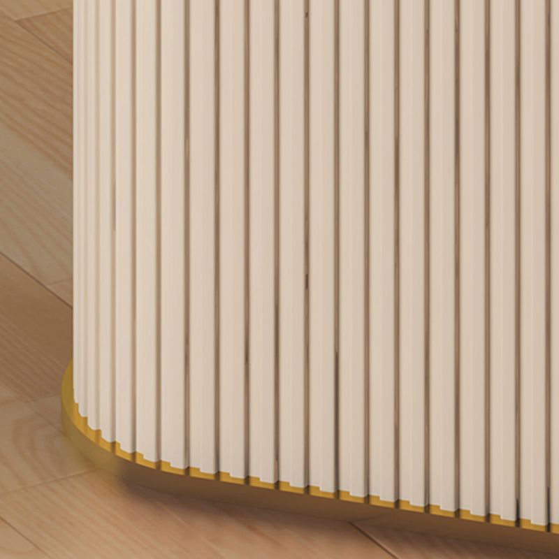 Slate and Metal Table Glam Style Simple Restaurant White Oval Dining Table