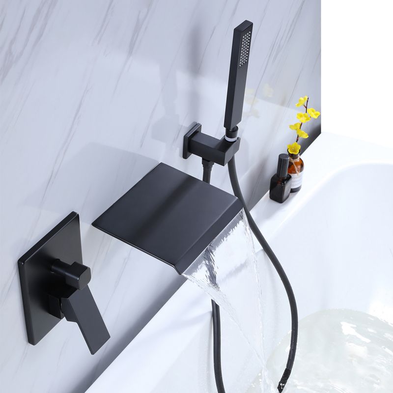 Contemporary Bathroom Faucet Wall Mounted Bathroom Faucet with Handheld Shower