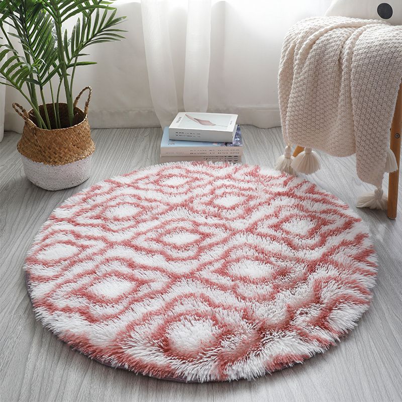 Synthétique à imprimé géométrique multicolore Synthétique relaxant tapis relaxant Tymage résistant à glisser le tapis lavable pour la maison