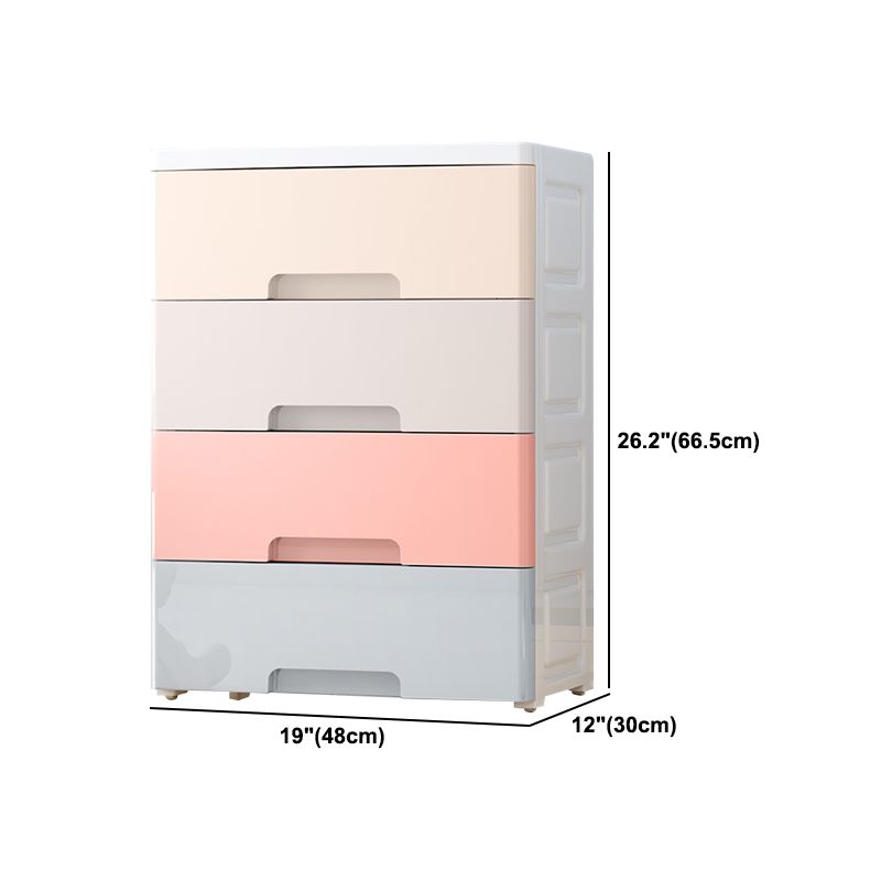 Contemporary Plastic Storage Cabinet With Drawer Non-Hanging Armoire