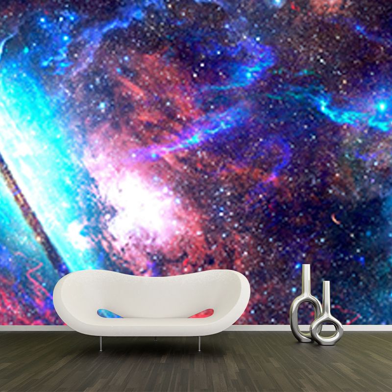 Room Wall Mural Wallpaper Novelty Universe Mildew Resistant Wall Decor