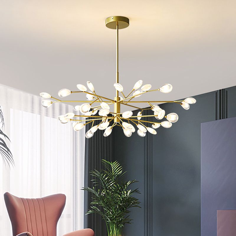 Baumzweiste Wohnzimmer Deckenlampe Acryl minimalistische LED Kronleuchter Anhänger Licht