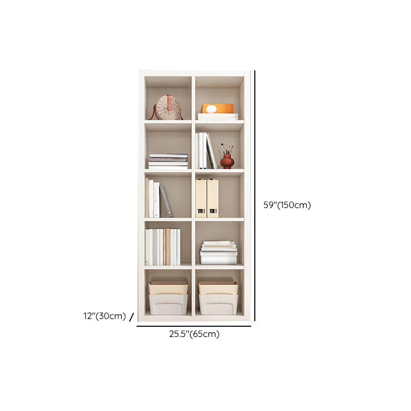 11.81" W Modern Matte Finish Bookcase Engineered Wood Standard Bookshelf