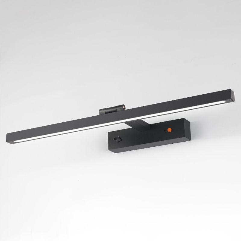 Tonalità lineare a 1 luci luci a parete sconce moderna sfogliare l'illuminazione murale in nero