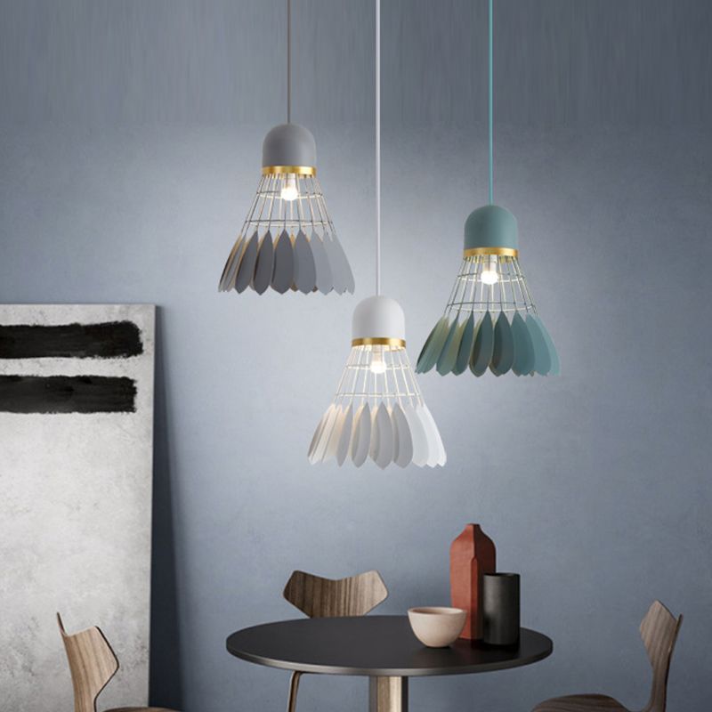 Badminton Form Metall Hanging Light Nordic Macarons 1 hängende Lichter montiert