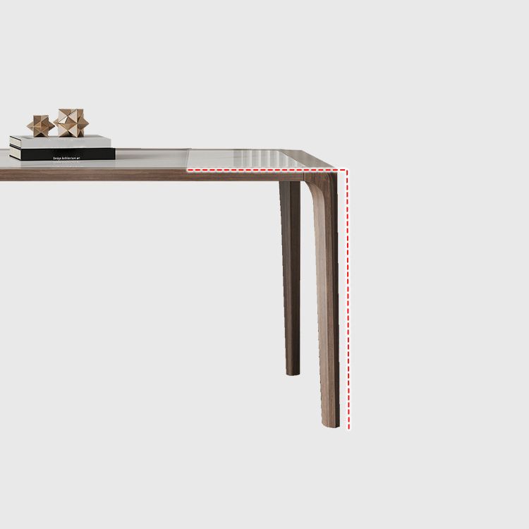 Contemporary Style Sintered Stone Rectangle Table Set 1/4/5/7 Pieces Dining Set