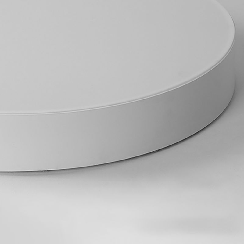 Plafonnier LED circulaire blanc en fer forgé de simplicité moderne avec abat-jour en acrylique