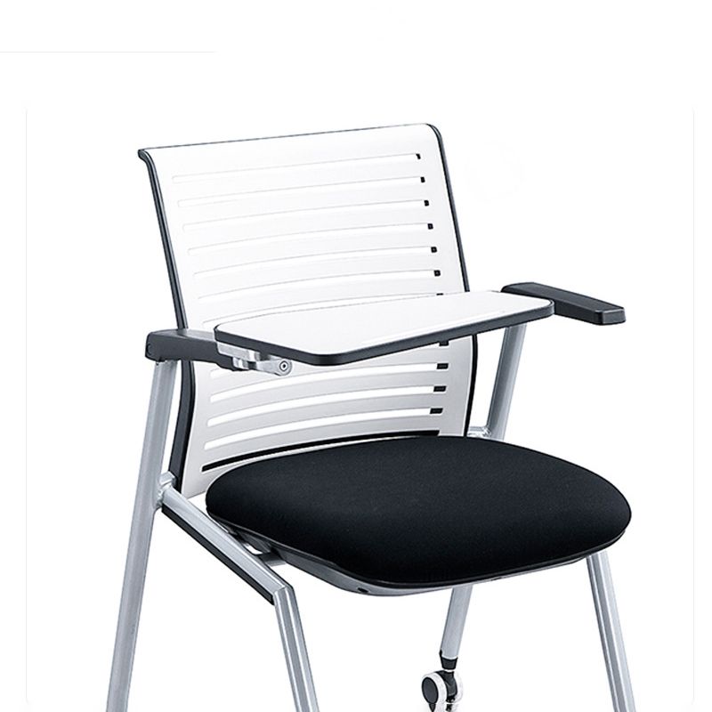 Modern Plastic and Nylon Conference Chair with Mid Back Home Office Chair