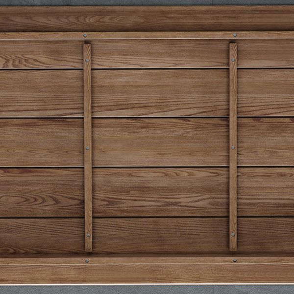 Contemporary Standard Brown Dining Table Solid Wood Rectangle Dining Table for Kitchen