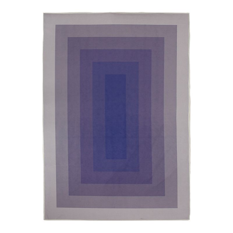 Orange Modern Rug Polyester Striped Rug Washable Rug for Home Decor