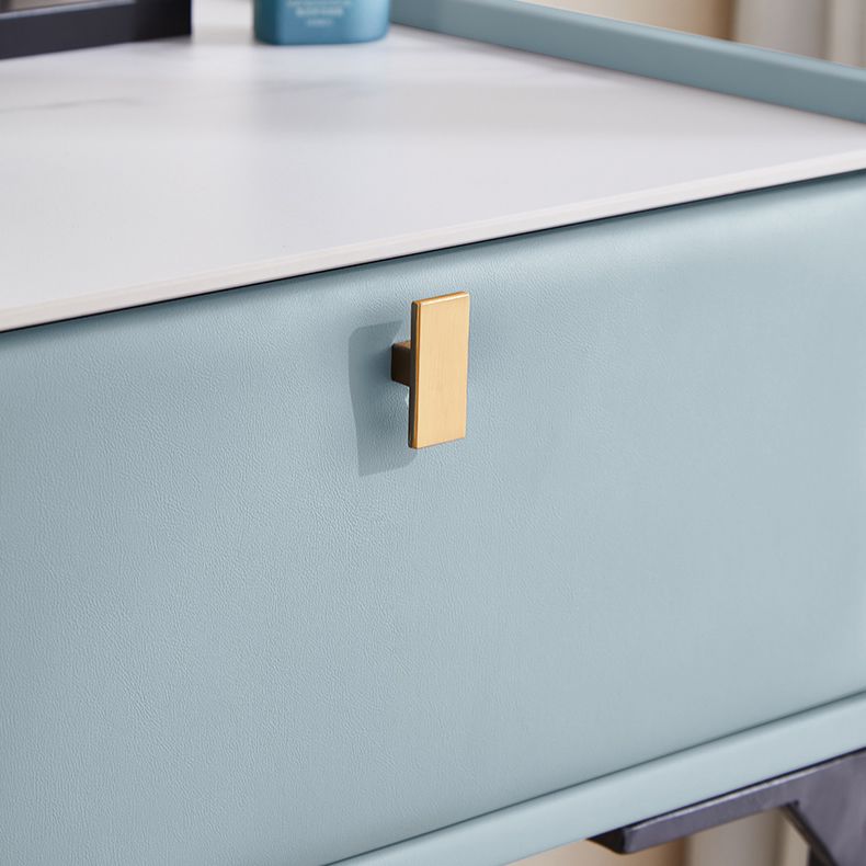 Pine Bedroom Contemporary Storage Box 1 Drawers Wood Vanity Table