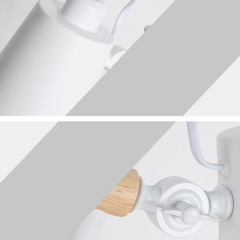 Lámpara de escritorio de tono de cono con pivoteas Metal nórdica de 1 luces Ligera de lectura de la sala de lectura