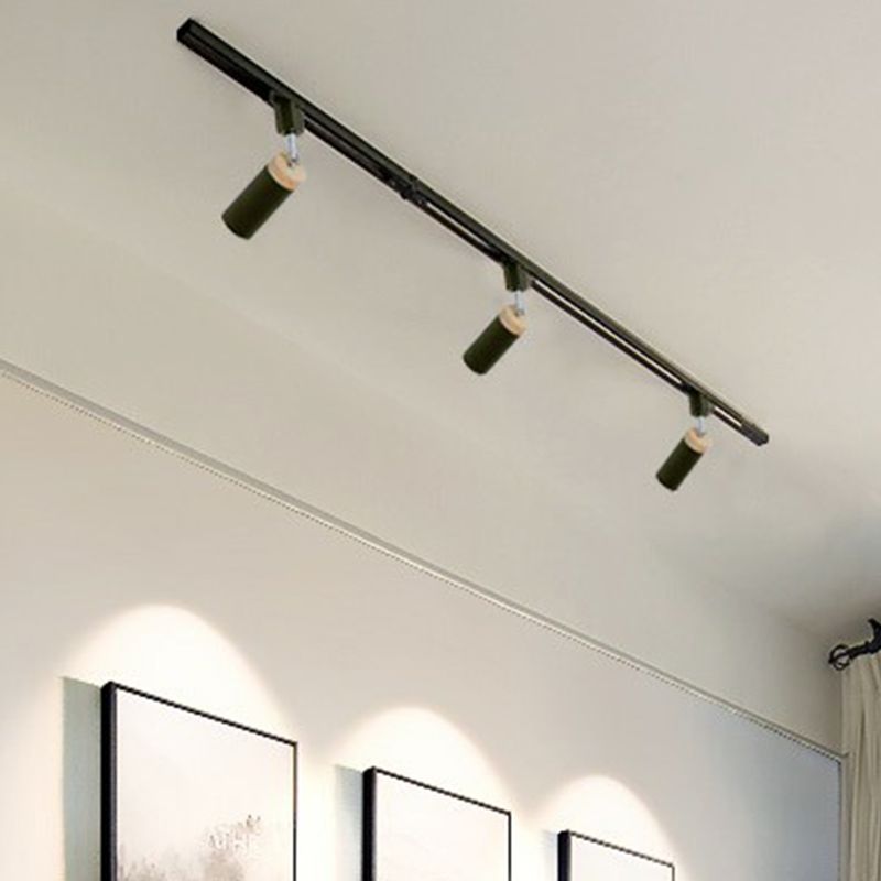 Éclairage sur rail de plafond tubulaire, projecteur en métal moderne, éclairage Semi-monté pour usage Commercial