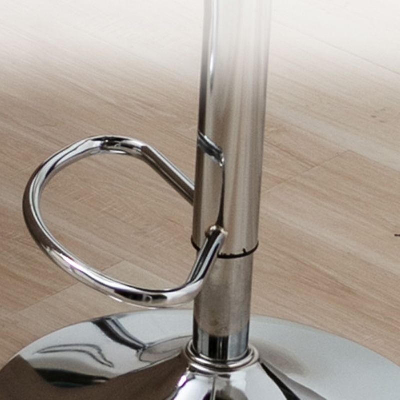 Moderne verstellbare rotierbare Counterhocker Steel Cassier Barhocker mit Lederkissen