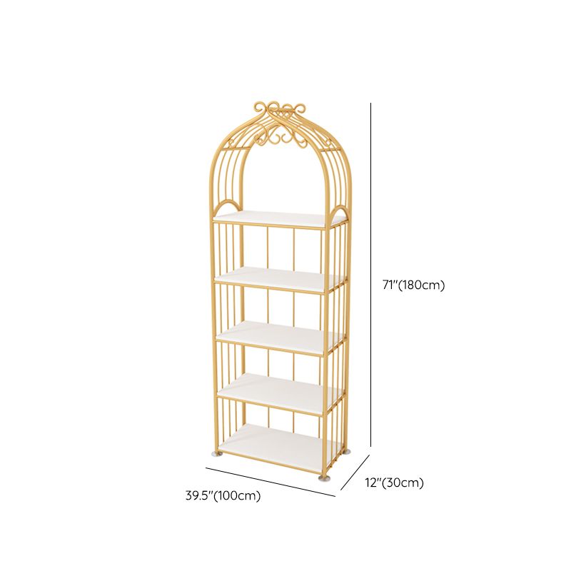 Gold Standard Bookcase Metal Open Back Contemporary Bookshelf