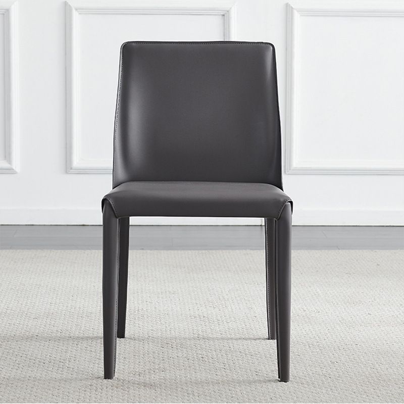 Contemporary Indoor Kitchen Chair Faux Leather Dining Side Chair