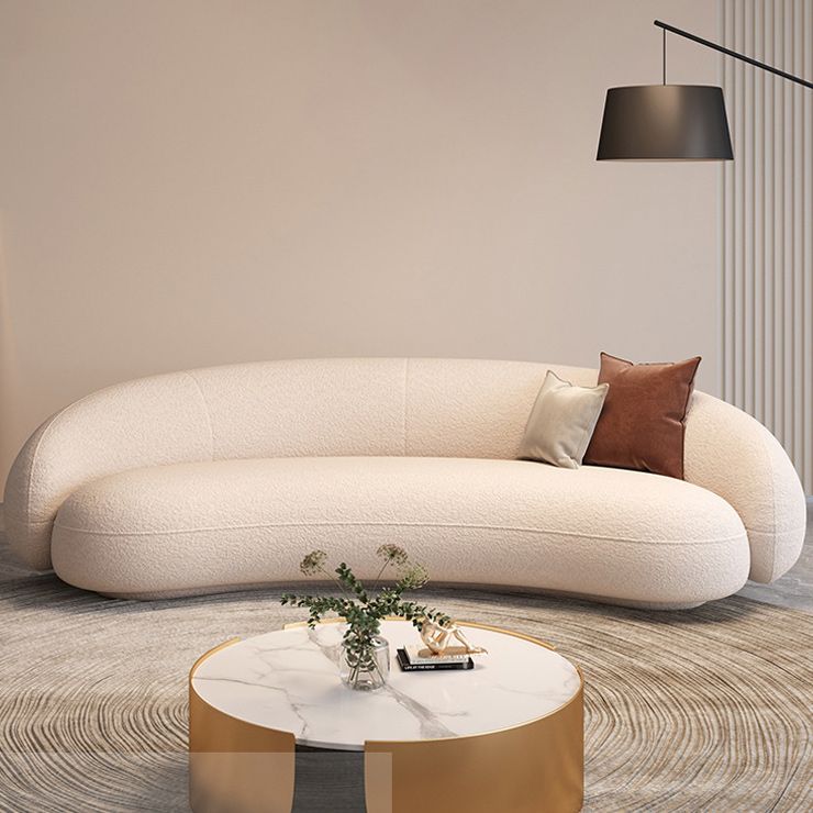 Contemporary Velvet/Wool Sofa with Tuxedo Arm and Tight Back