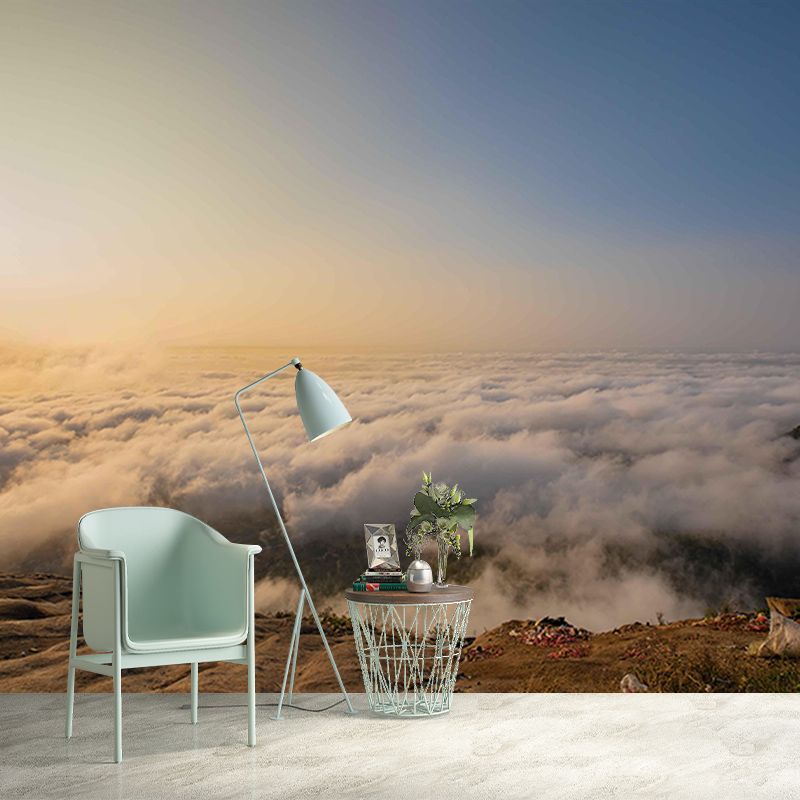 Beautiful Scenery Mural Sky Pattern Mildew Resistant for Living Room Wall Decor