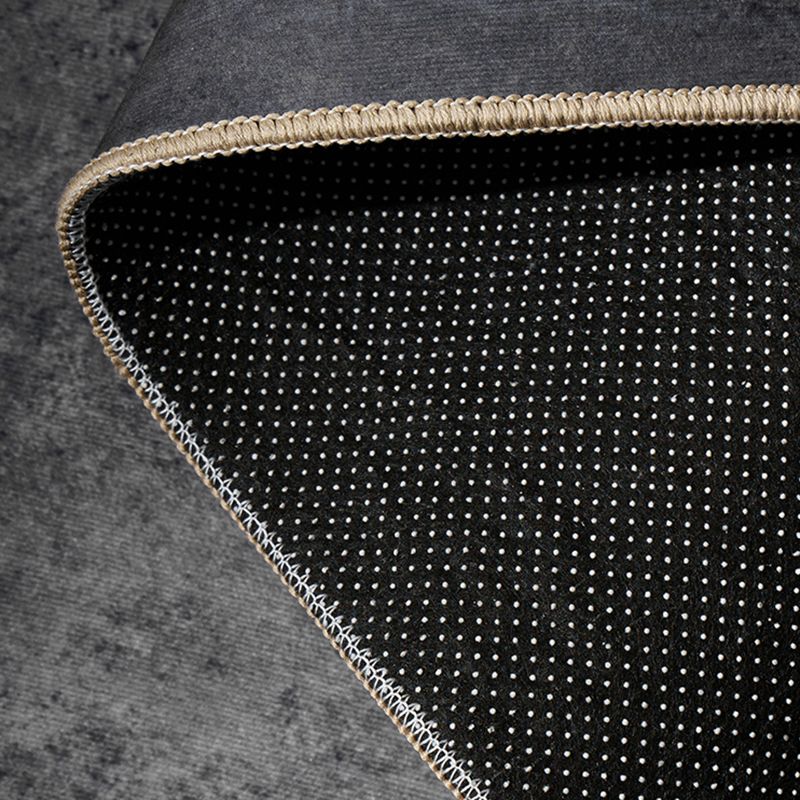 Light Gray Modern Rug Polyester Graphic Indoor Rug Non-Slip Backing Rug for Home Decor