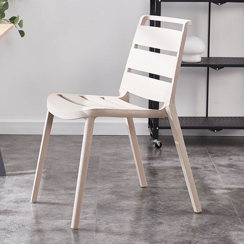 Home Dining Accent Chair Dining Room Open Back Armless Side Chair